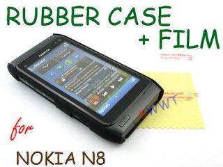 Rubberized Back Cover Hard Case + LCD Film for Nokia N8 N 8 XFBC510