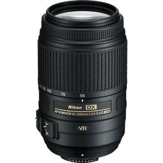 Nikon 55 300mm f/4.5 5.6 G VR AF S ED Zoom Nikkor Lens NEW USA