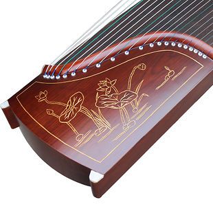 Professional Performing Carved Sandalwood Guzheng Instrument Chinese