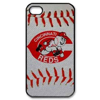 Cincinnati Reds iPhone 4 or 4S Hard Plastic black case cover 12977.