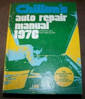 1976 CHILTONS Auto Repair Manual AMERICAN CARS from 1969   1976