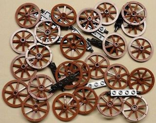 NEW Lego Wheels Western Minifig Cowboy Wagon Wheels w/ AXLES