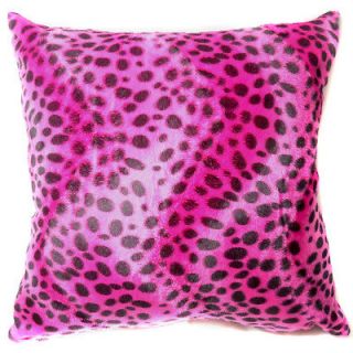 EF13 Faux Fur Fuschia Leopard Skin Print Cushion Cover/Pillow Case