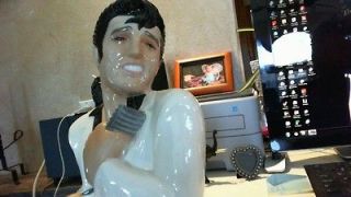 1987 Full bust ELVIS PRESLEY Clay Art china ceramic hand painted