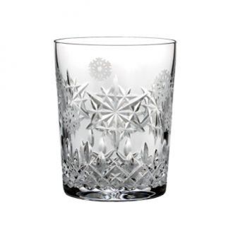 Waterford Crystal Snowflake Snow Wishes Joy DOF Whiskey Glass 2011