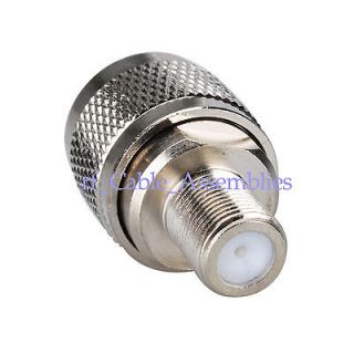 male plug to F female jack RF coaxial adapter connector Coax Connector