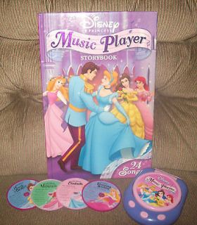 Disney Princess Princesses Music Player Storybook Player Book All 4