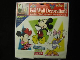 Disney Foil Wall DecorationsWall/Door/Bullentin Board Mickey Mininie