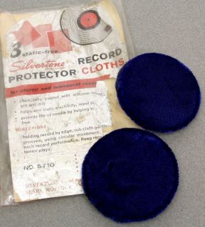  FREE SILVERTONE  ROEBUCK RECORD PROTECTOR CLEANING CLOTH PADS