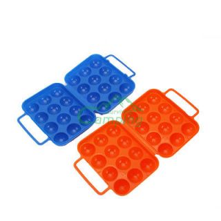 New Portable Picnic Plastic Egg Carrier 12 Holder Container Camping