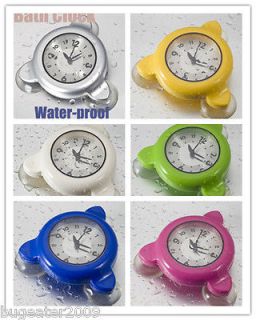 Bathroom Shower Kitchen Clock water resistant full color