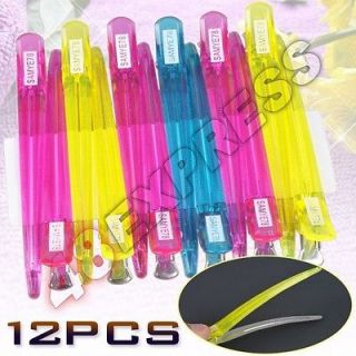 12pcs Colorful Hairdressing Sectioning Clips Hair Salon Curl Styling