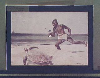 turtles,me n,running,Berm uda,Winslow Homer,Detroit Publishing Co,1900