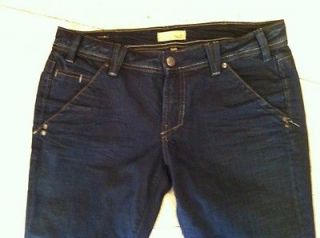 Womens YANUK Dark Wash Bootcut Flap Pocket Butt Lifting Blue Jeans
