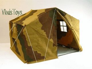 Scale WWII German Stabszelt Tri colo​r Canvas Tent