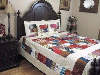 Bohemian Bedding Set Collection Indian Decor Patchwork Linens Pillow