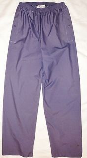 Columbia Womens Nylon Backed PVC Rain Pants, Size Large, Purple