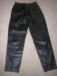 DEERSKIN Womens Soft Leather Pants / Slacks Sz 14