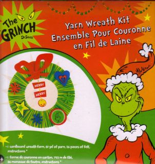 Colorbok Dr. Seuss The Grinch Yarn Wreath Kit