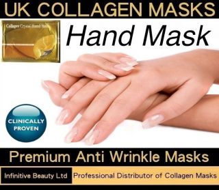 premium collagen crystal hand masks anti ageing skin care gold