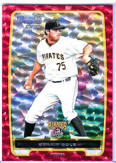 2012 Bowman Draft #/25 GERRIT COLE Red Ice Refractor MINT Rookie