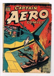 Captain Aero V4 #3 L.B. Cole cover CFO Miss Victory Sky Scouts 1944