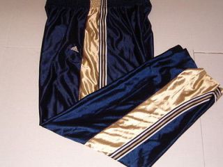 Adidas warm up pants,blue and gold superb,Navy & Notre Dame colors
