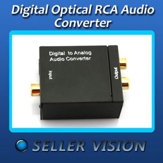 New Design Digital Optical Coaxial Toslink to Analog RCA Audio