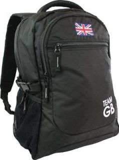 Highlander Champion Backpack Team GB Union Jack Rucksacks   Black