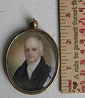 Mini Portrait Ivory Colonel Daniel Putnam 1820 Hair estate President