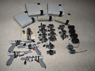 HUGE NINTENDO NES LOT 5 NON WORKING SYSTEMS 13 CONTROLLERS 4 ZAPPERS