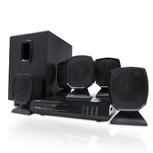 Compact Coby 5.1 Channel DVD/CD Player Home Theater Speaker System USB