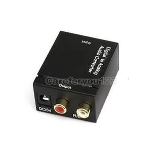 HDTV Output To Analog Audio Converter Optical Coax Adapter Stereo