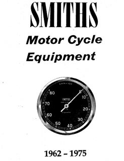 Smiths Motorcycle Equipment 1962   1975 Ariel, BSA, Enfield, Greeves