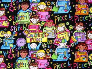 35 REM KIDS CAN QUILT FABRIC QUILTING TREASURES KARI PEARSON