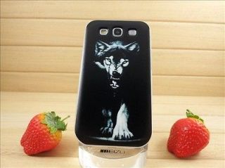 Cool Coloured Pattern Wolf Hard Case Cover for Samsung Galaxy SIII S3