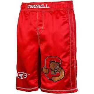 Cage Fighter Cornell Big Red Fight Shorts   Carnelian