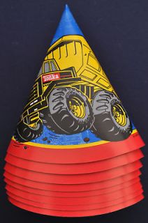 Vintage TONKA TRUCK CONSTRUCTION Birthday Set 8 Hats