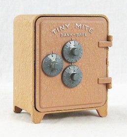 Metal Tiny Mite Toy Combination Bank Safe Arrow Specialties Works