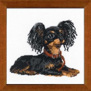 Riolis Counted Cross Stitch Kit THE RUSSIAN TOY TERRIER DOG Sale