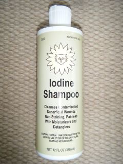 Western Tack, Iodine Shampoo w/Moisturizers & Detanglers   Medicated