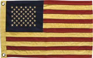 Tea Stained American Flag   Small 17 x 28