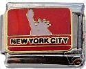 NEW YORK CITY Italian Charm Bracelet Link nyc liberty