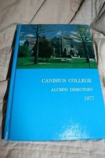 1977 Canisius College Buffalo, NY Alumni Directory hardback book  325