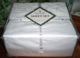 New Waterford Deep Pockets Castleroche Embroidery King or Queen Sheet