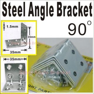 35mm Steel Angle Bracket Building Home Garden Hardware Screw sellery