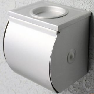 Bathroom Alumimum Toilet Paper Roll Tissue Container Covers Holder Box
