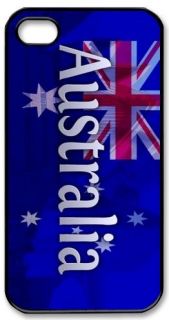 Australian Aussie FLAG iPhone 4 4s Beautiful Photo Black Cover Case