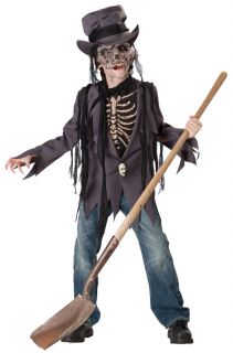 GRAVE ROBBER CHILD COSTUME Kids Boy Scary Theme Party Haunted House