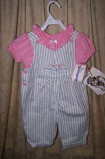 With Tags Vintage Early 1980s Big Smith Girls Railroad Overalls Size